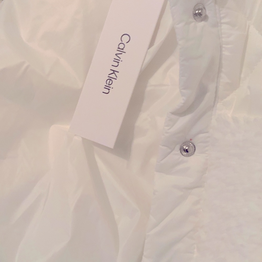 Calvin Klein Ivory Button-Up Jacket - Picture 4 of 10